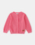 Kid Logo Patch Pointelle Cardigan