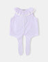 Kid Lace-Trimmed Collar Sleeveless Tie Bottom Top