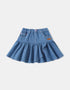 Kid Ruffle Bottom Denim Skirt