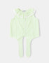 Kid Lace-Trimmed Collar Sleeveless Tie Bottom Top