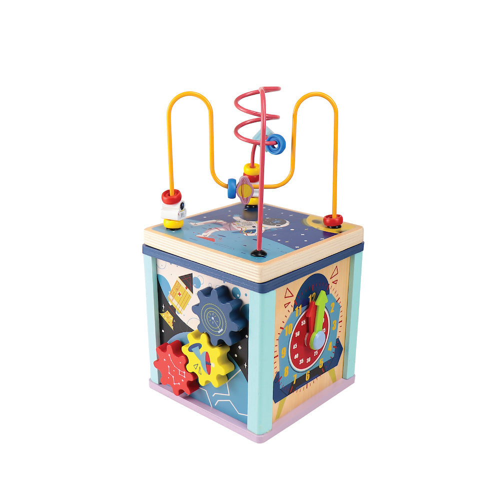 Leo & Friends Leo & Friends - Space Activity Cube Wooden Toy