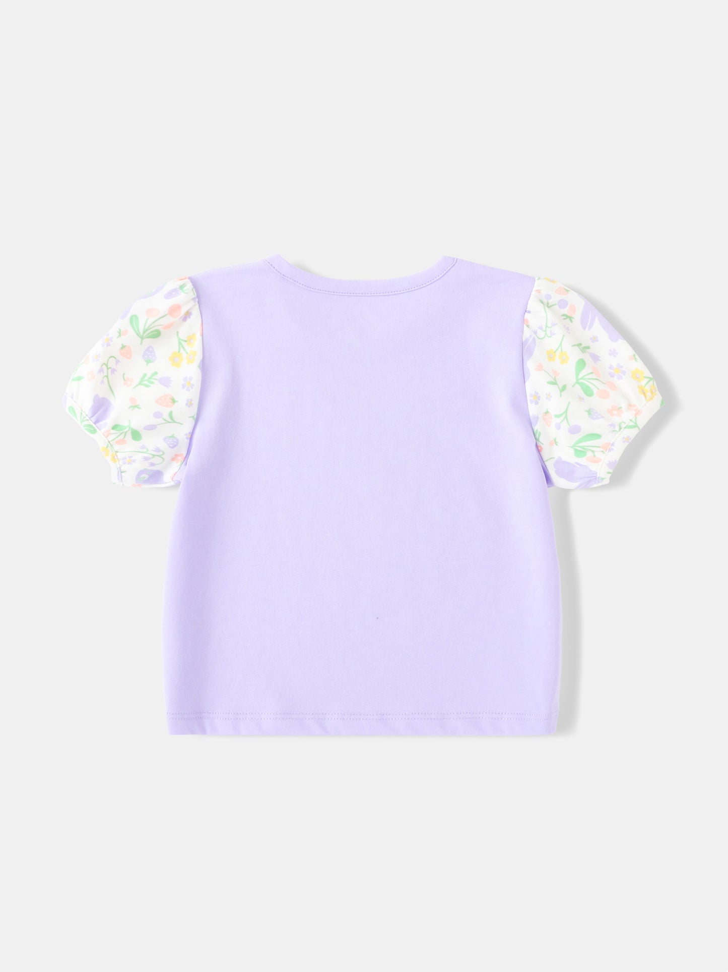 Baby Short Puff Sleeve Bunny Print Tee