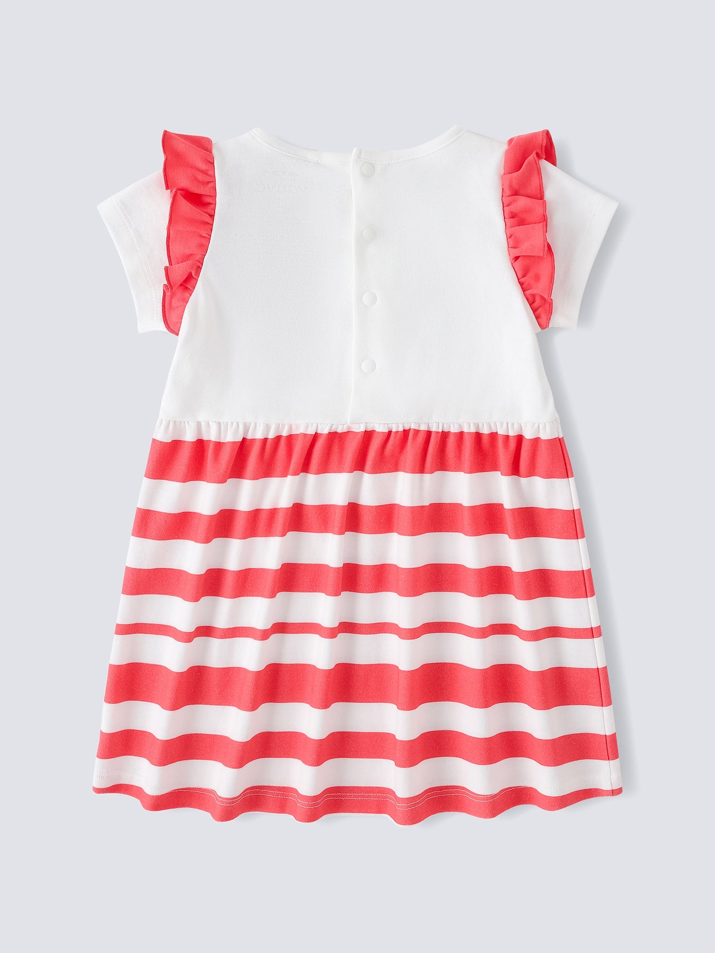 Baby Ruffle Sleeve Berries Print Dress & Knicker Set