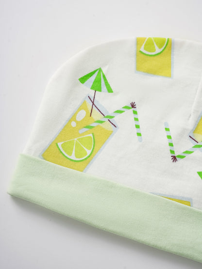 Baby All-Over Lemon Tea Print Hat