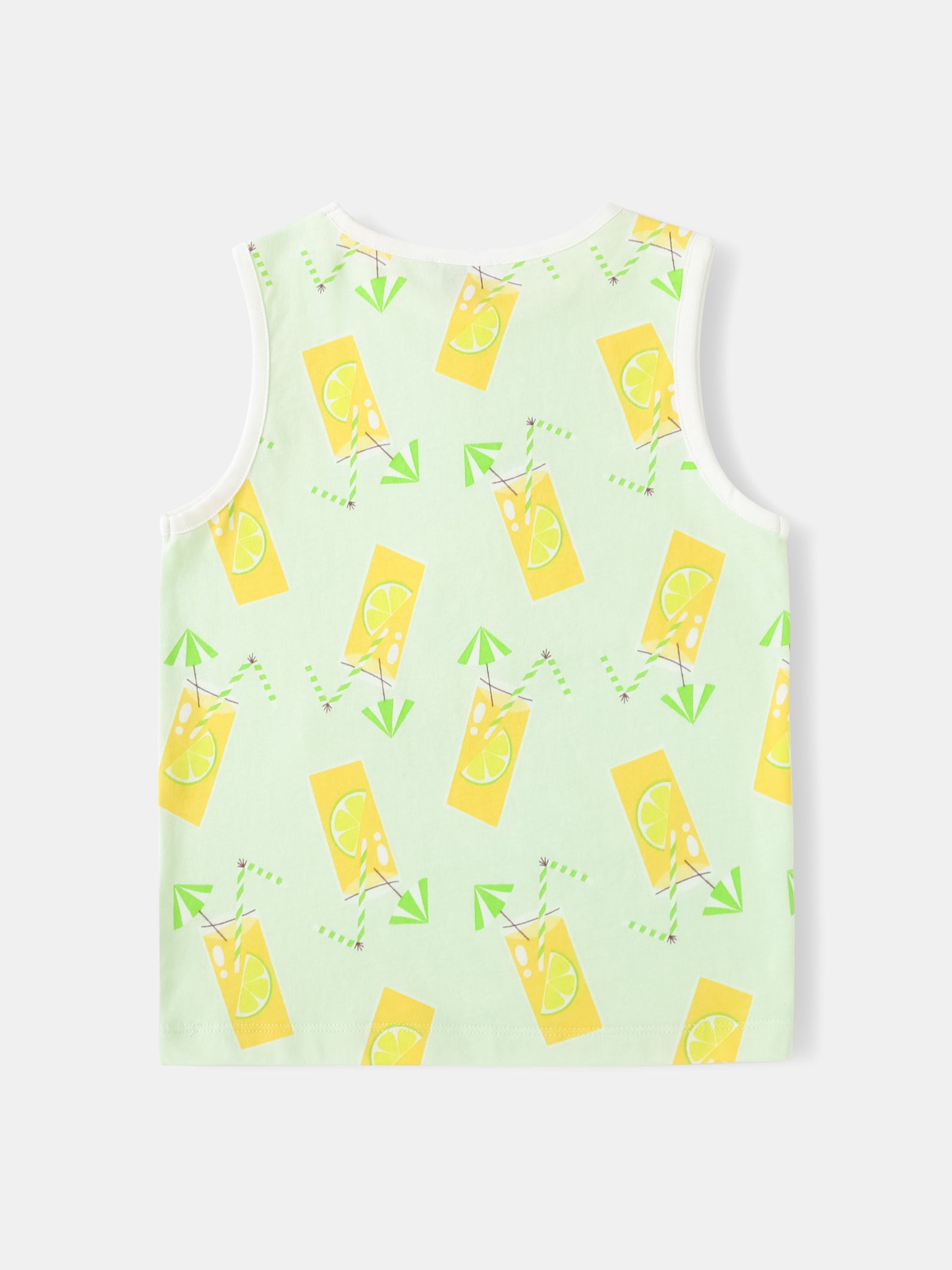 Kid All-Over Lemon Tea Print Tank Top
