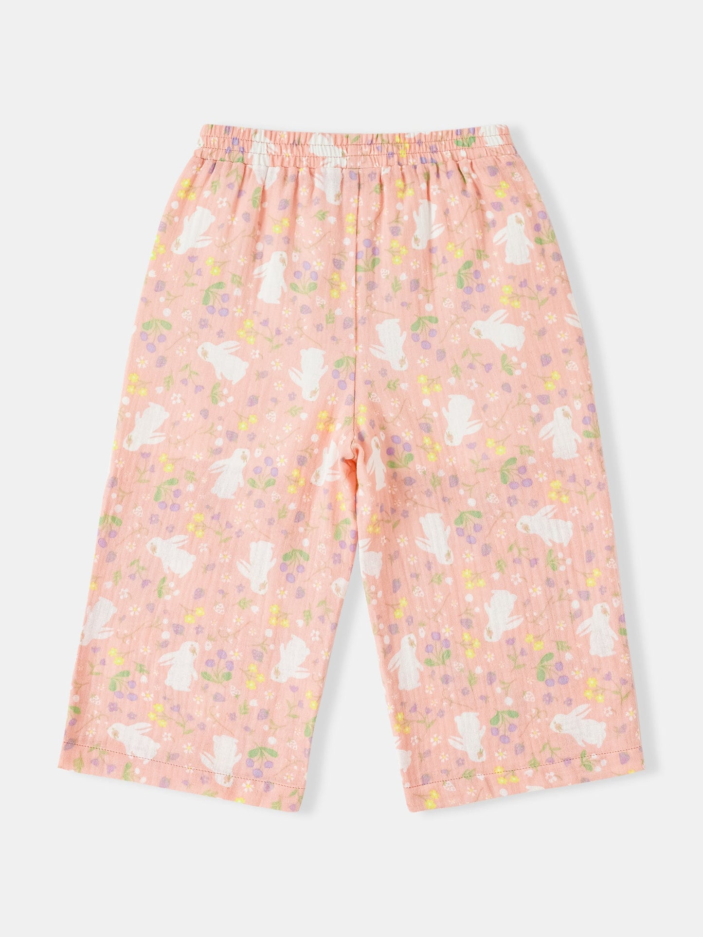 Kid All-Over Bunny Print Flare Pants