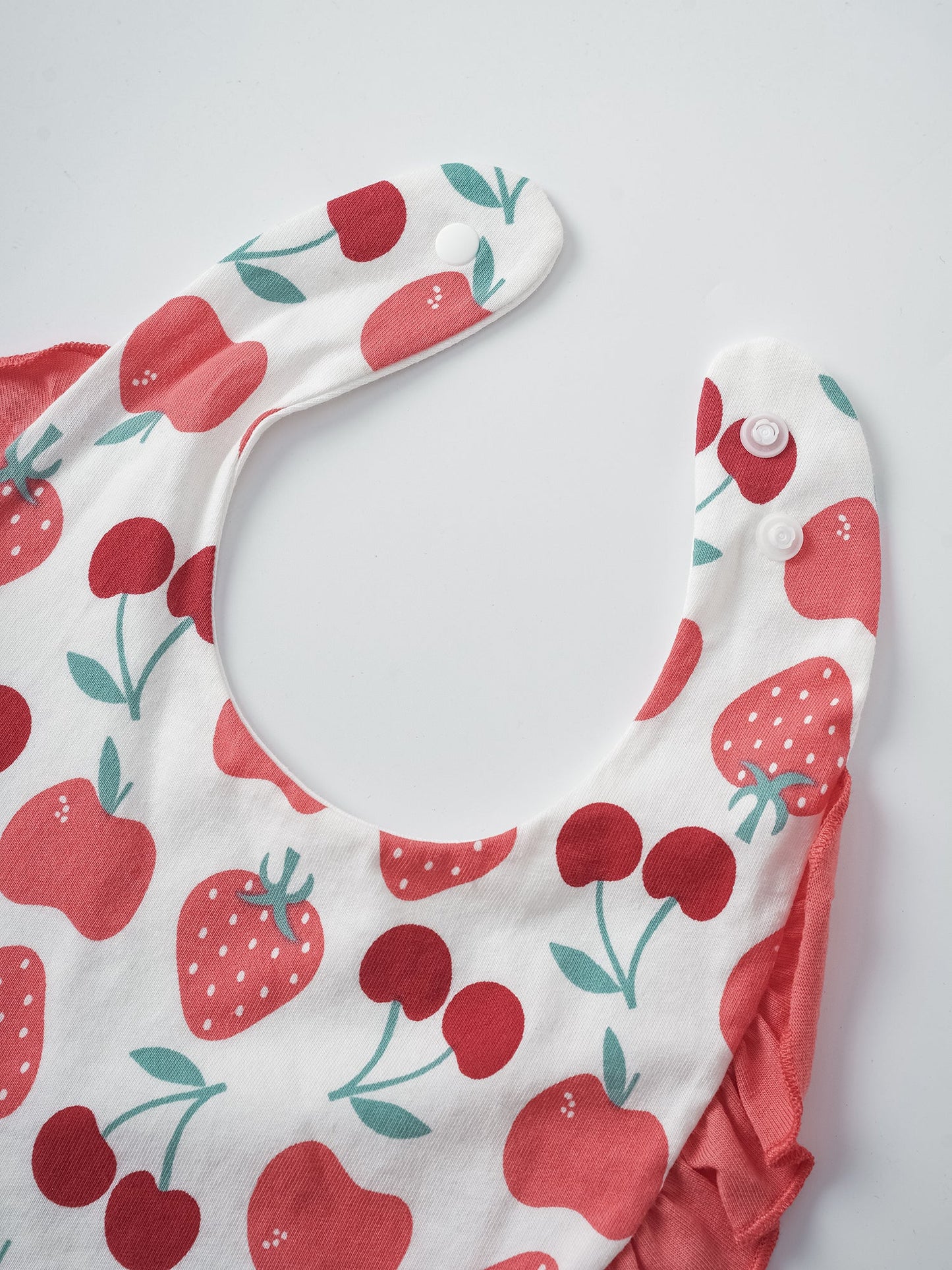 Baby Ruffle All-Over Berries Print Bib