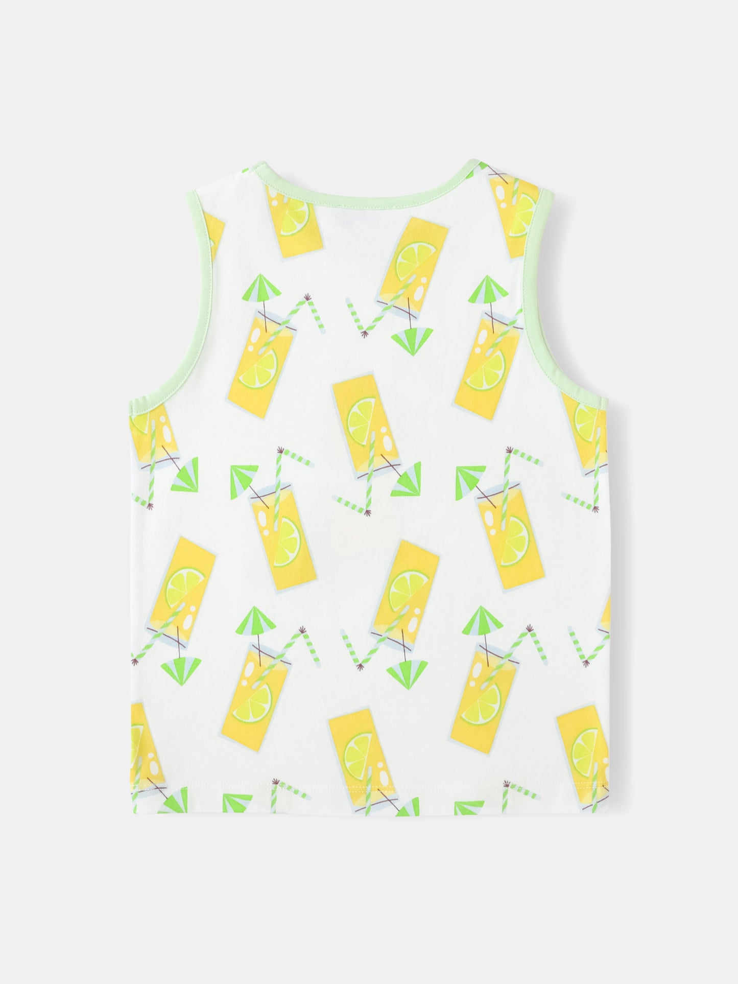 Kid All-Over Lemon Tea Print Tank Top