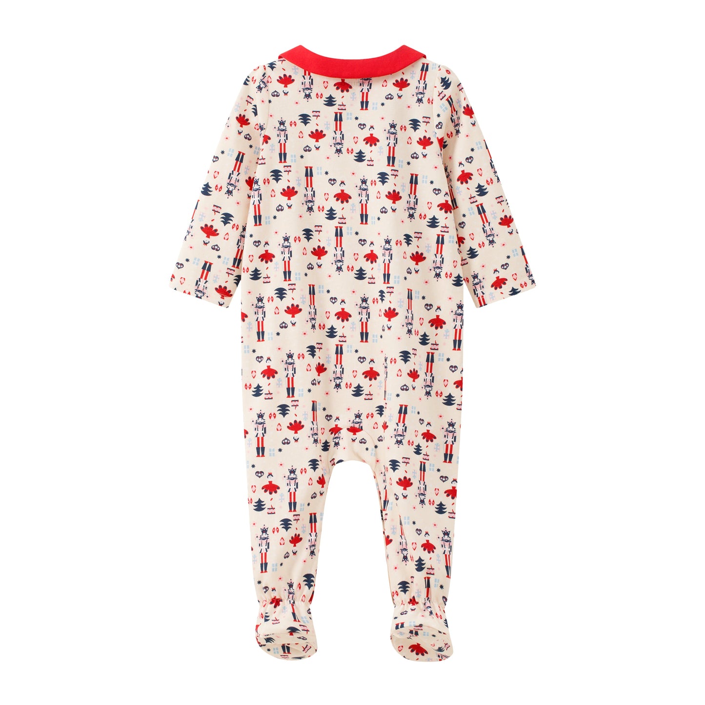 Nutcracker-Print Romper