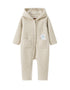 Bear-Embroidered Teddy Pramsuit