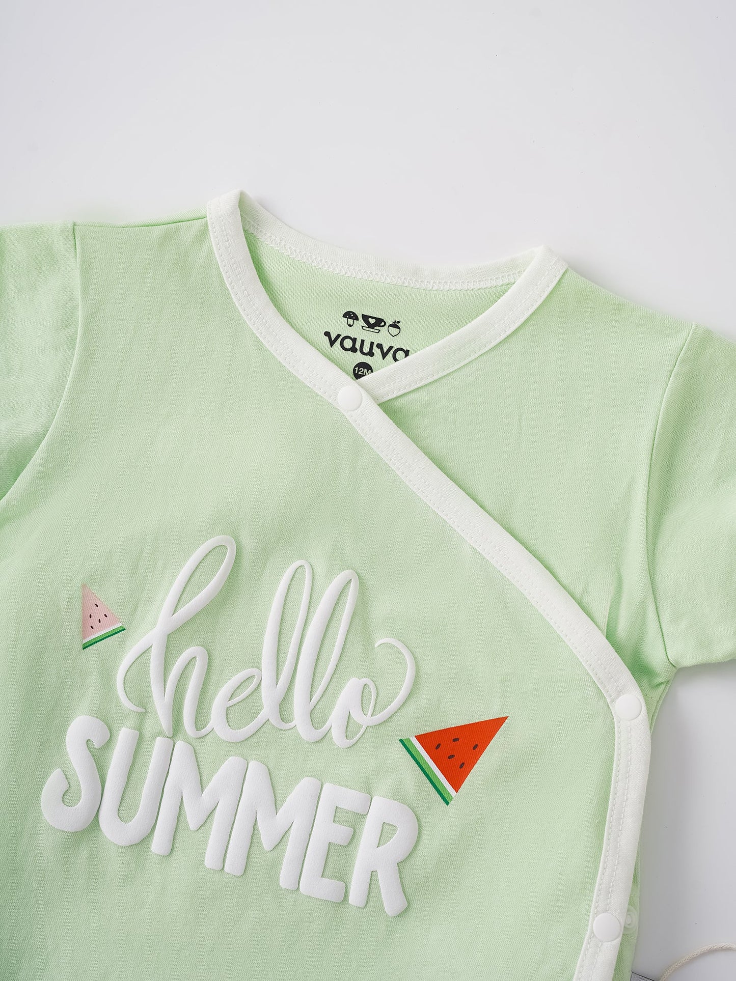 Baby Short Sleeve Watermelon Print Bodysuit