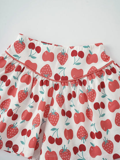 Kid All-Over Berries Print Culottes