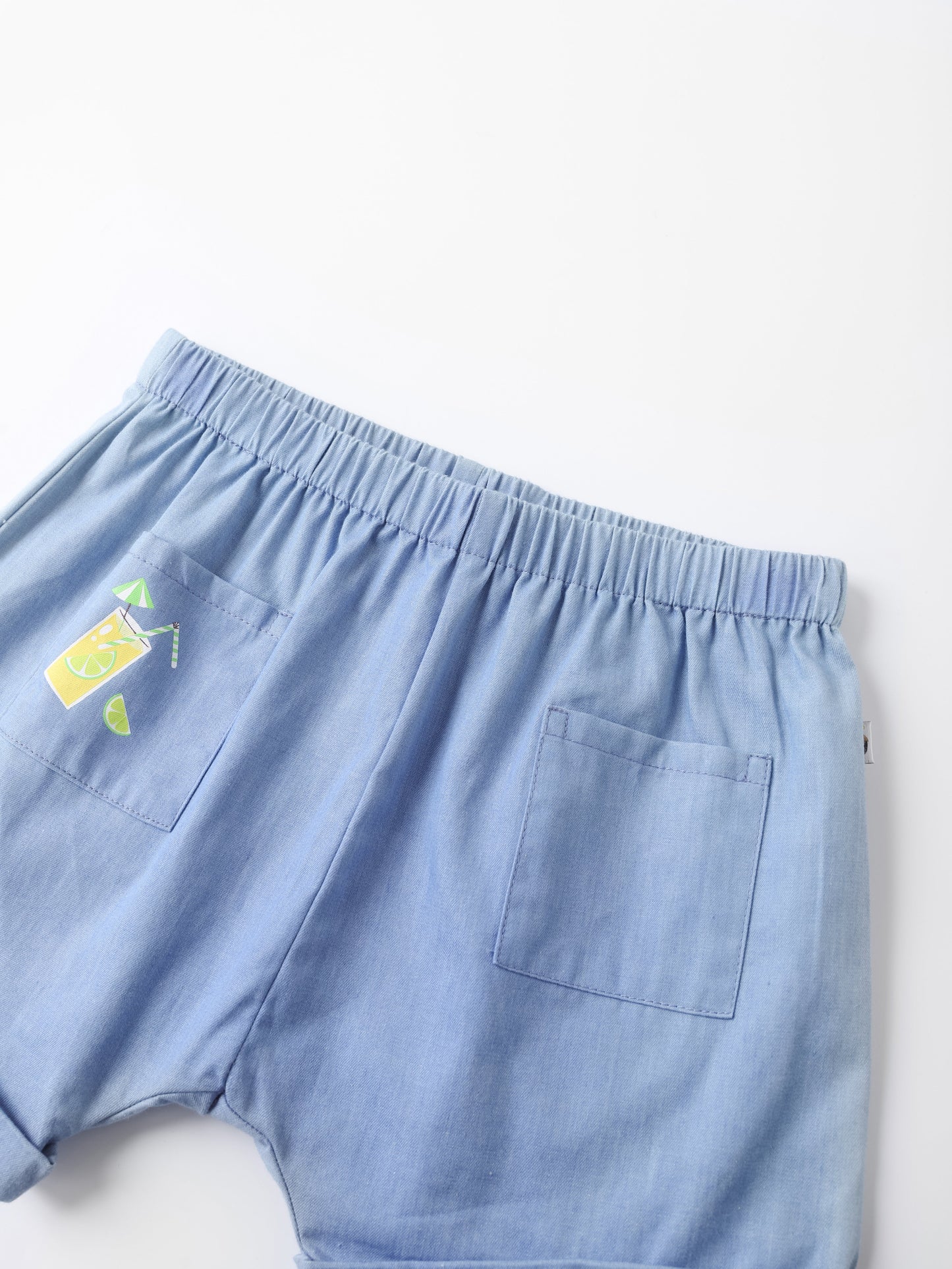 Baby Lemon Tea Print Shorts