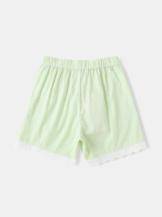 Kid Lace-Trimmed Shorts