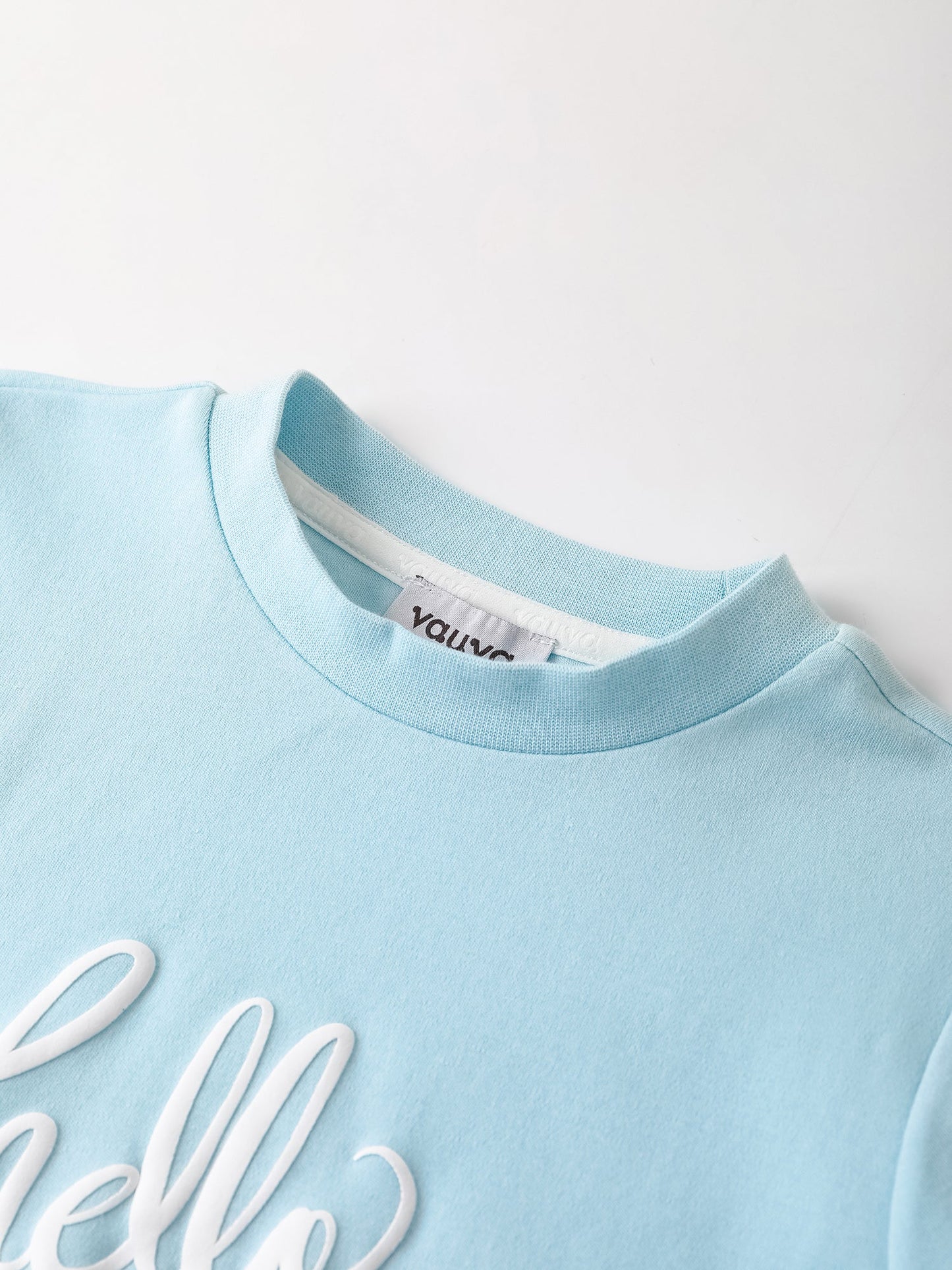 Kid Long Sleeve 2-Layer Slogan Print Tee