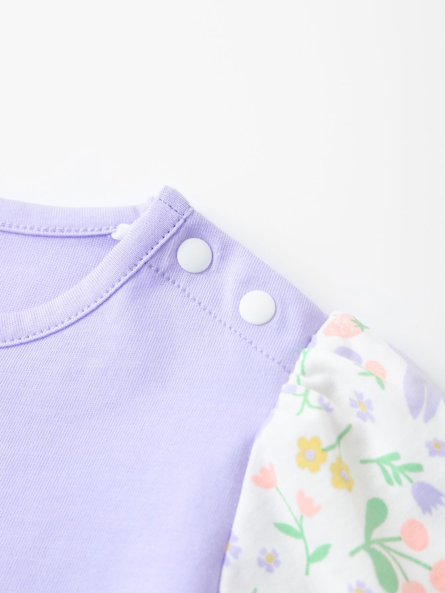 Baby Short Puff Sleeve Bunny Print Tee