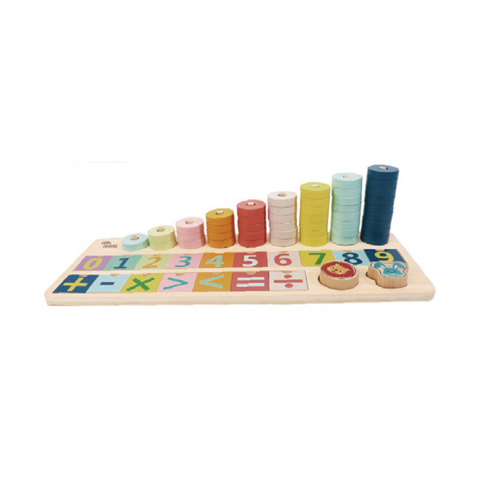 Leo & Friends Leo & Friends - Shape & Number Sorter Wooden Toy
