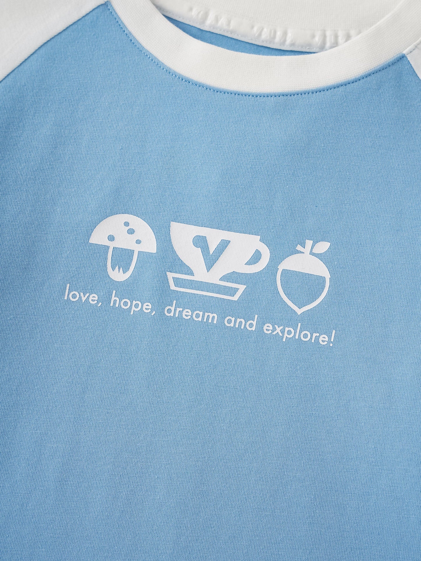 Kid Raglan Sleeve Print Tee