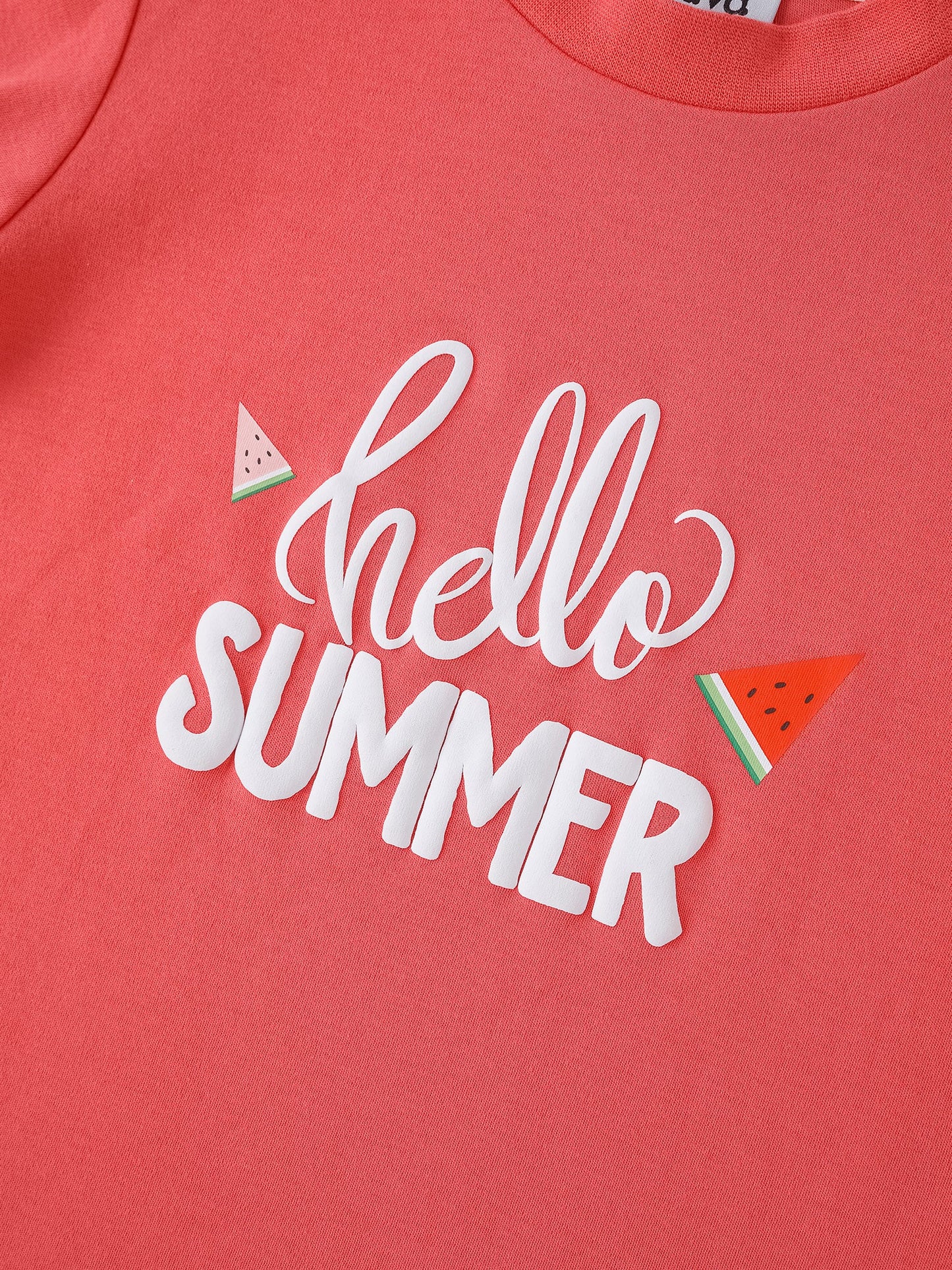 Kid Long Sleeve 2-Layer Slogan Print Tee