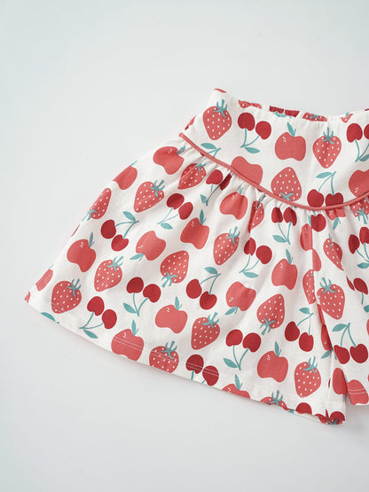 Kid All-Over Berries Print Culottes