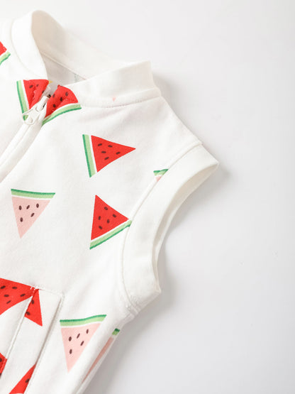 Baby All-Over Watermelon Print Gilet