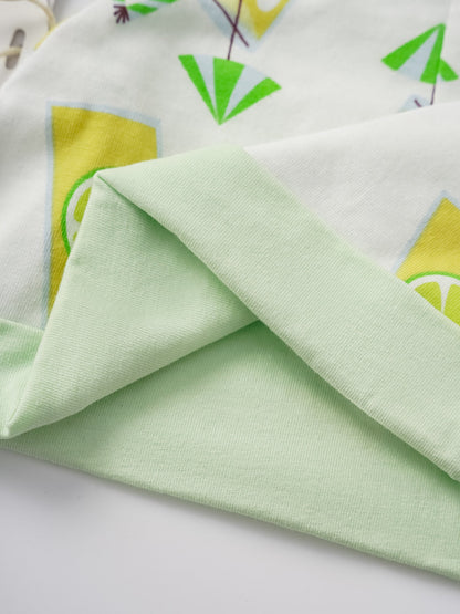 Baby All-Over Lemon Tea Print Hat