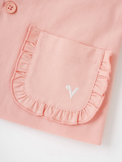 Kid Frills Buttoned Jacket