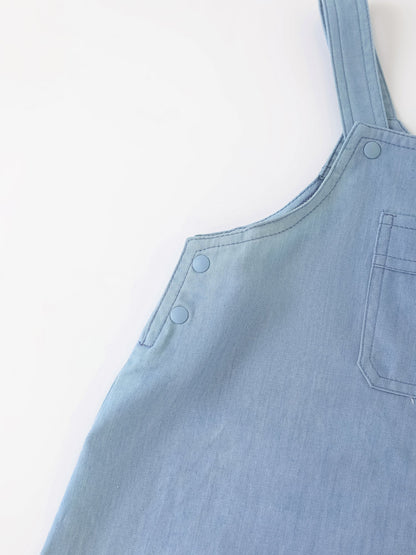 Baby Short Sleeve Tee & Dungaree Shorts Set