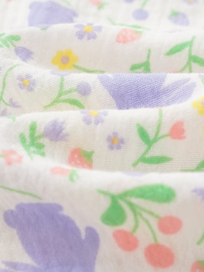 Kid All-Over Bunny Print Flare Pants