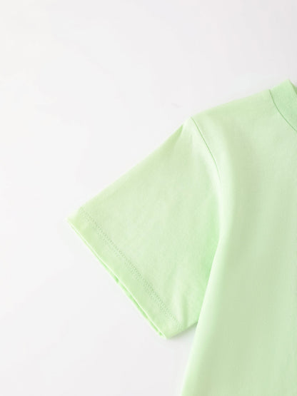 Kid Short Sleeve Lemon Tea Print Tee