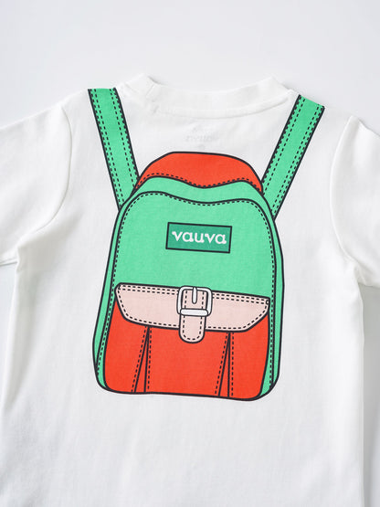 Kid Short Sleeve Backpack Print Tee