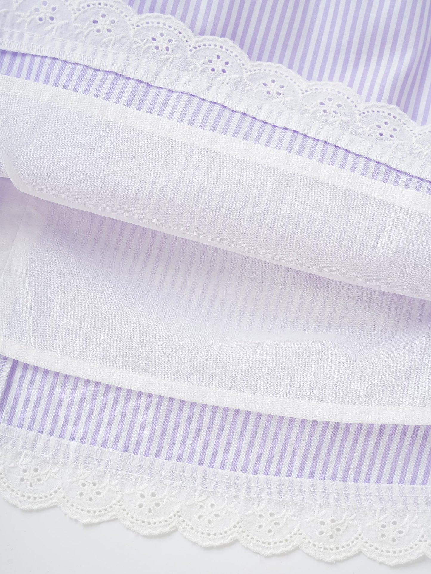 Kid Lace-Trimmed Ruffle Sleeve Dress