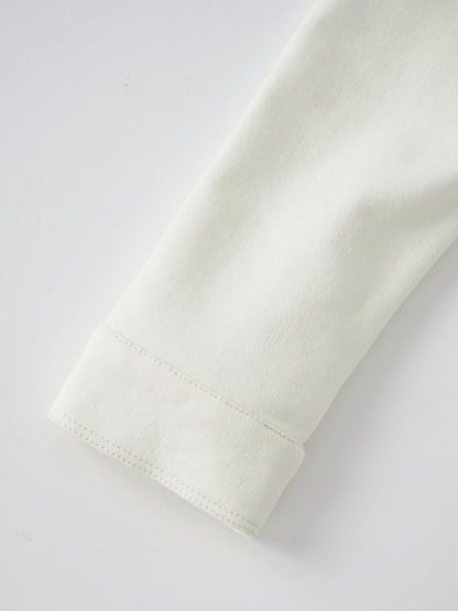 Kid Logo Embroidery Open Chest Jacket