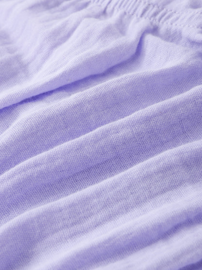 Baby All-Over Bunny Print Two-Tone Frilly Shorts