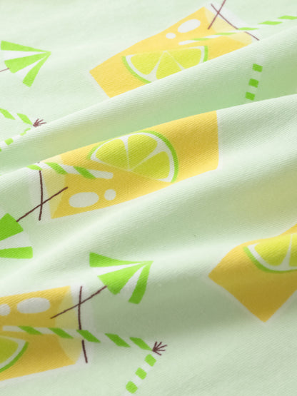 Kid All-Over Lemon Tea Print Tank Top