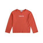 VAUVA Vauva FW23 - Girls Cotton Long Sleeve Crewneck T-Shirt (Red)