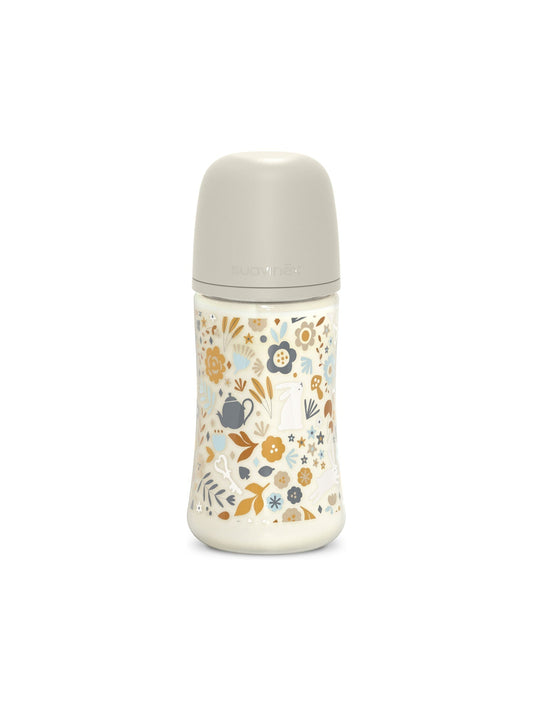 Feeding Bottle (PA) 270ml Medium Flow +3M SX Pro anti-colic Teat  - Wonderland Liberty Neutral