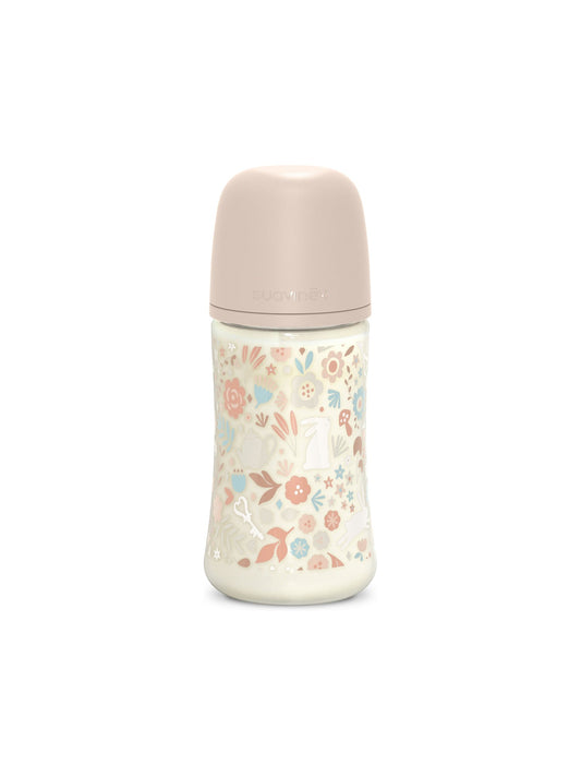 Feeding Bottle (PA) 270ml Medium Flow +3M SX Pro anti-colic Teat  - Wonderland Liberty Pink