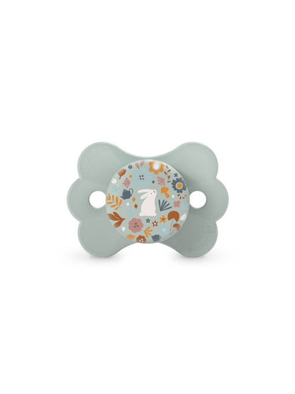 Soother with SX Pro physiological silicone Teat  6-18M - Wonderland Butterfly Liberty Green
