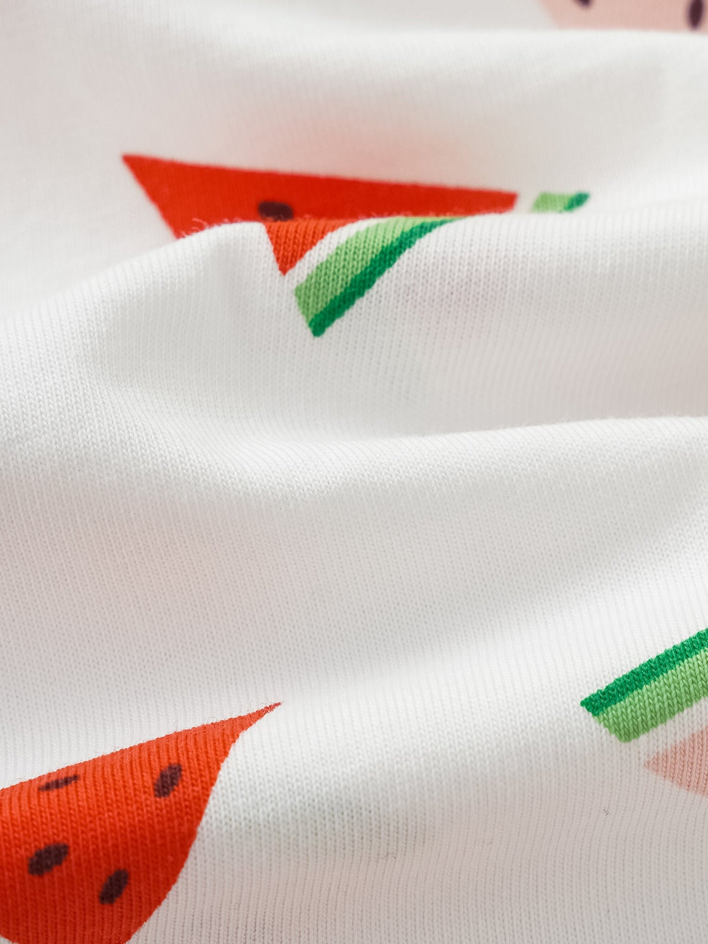 Baby Short Sleeve All-Over Watermelon Print Romper