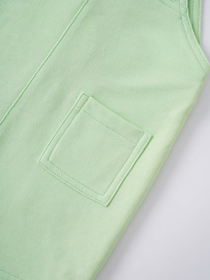 Baby Watermelon Embroidery Dungaree Shorts