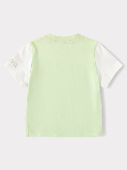Baby Short Sleeve Tee & Dungaree Shorts Set