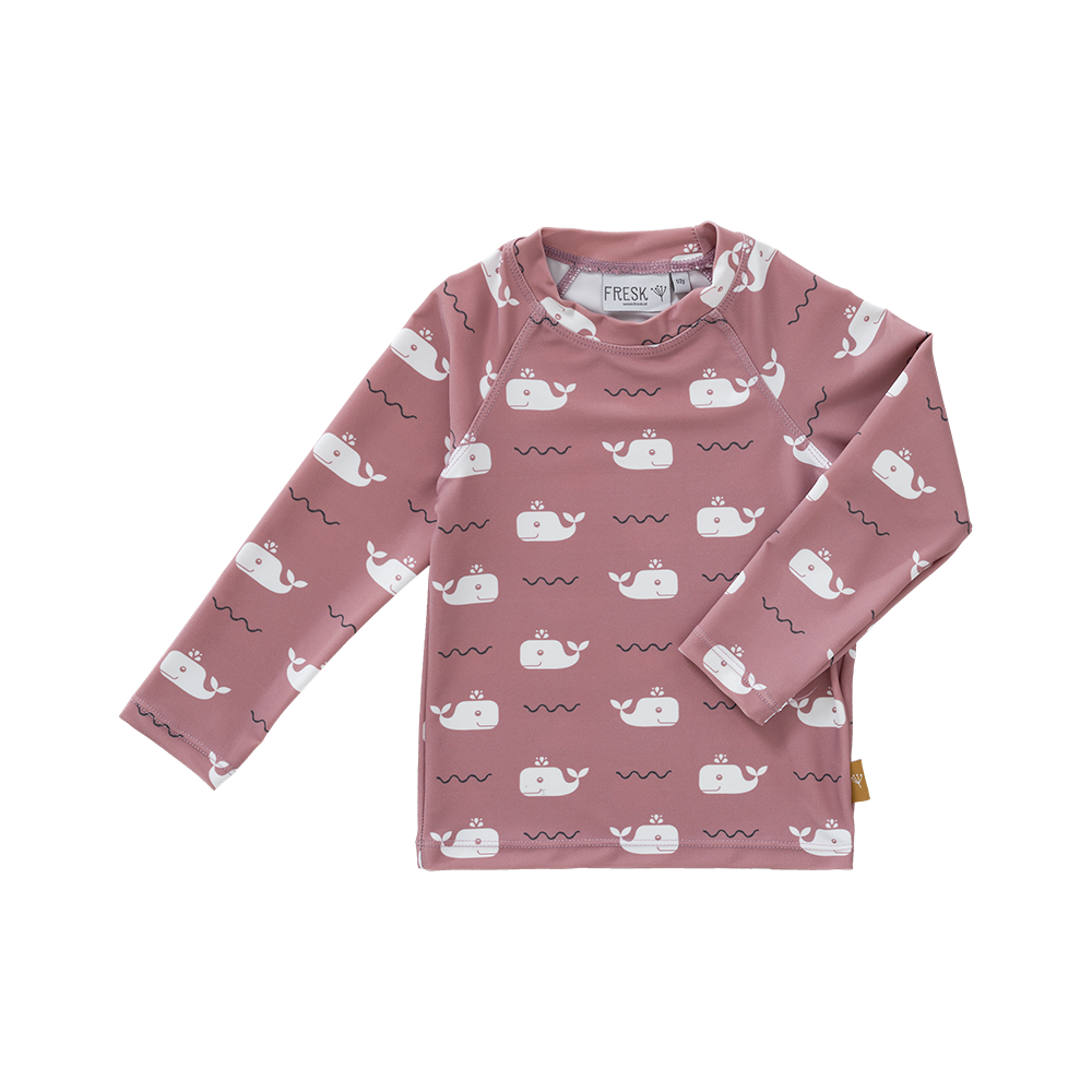 Fresk Fresk Swim UV Top longsleeve Whale Ash Rose Swimwear