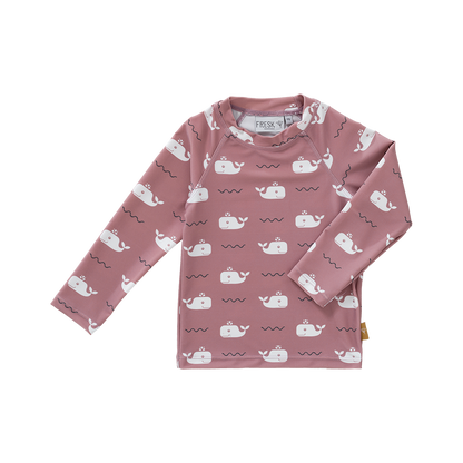 Fresk Fresk Swim UV Top longsleeve Whale Ash Rose Swimwear