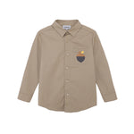 VAUVA Vauva FW23 - Boys Cotton Shirt (Khaki)