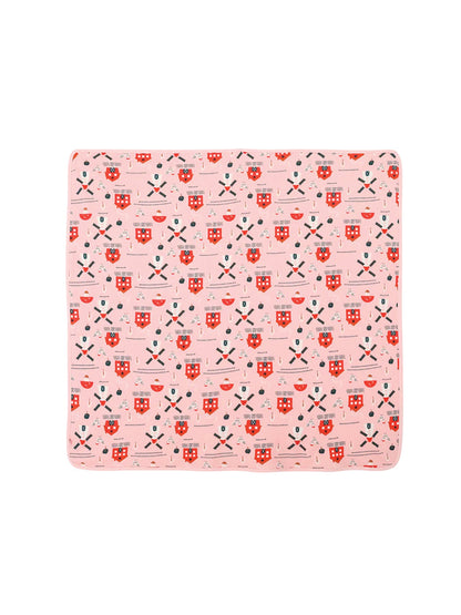 VAUVA Vauva FW23 - Baby Girl Pinwheel All Over Print Cotton Blanket (Pink) Blanket