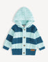 Stripe Hooded Cardigan