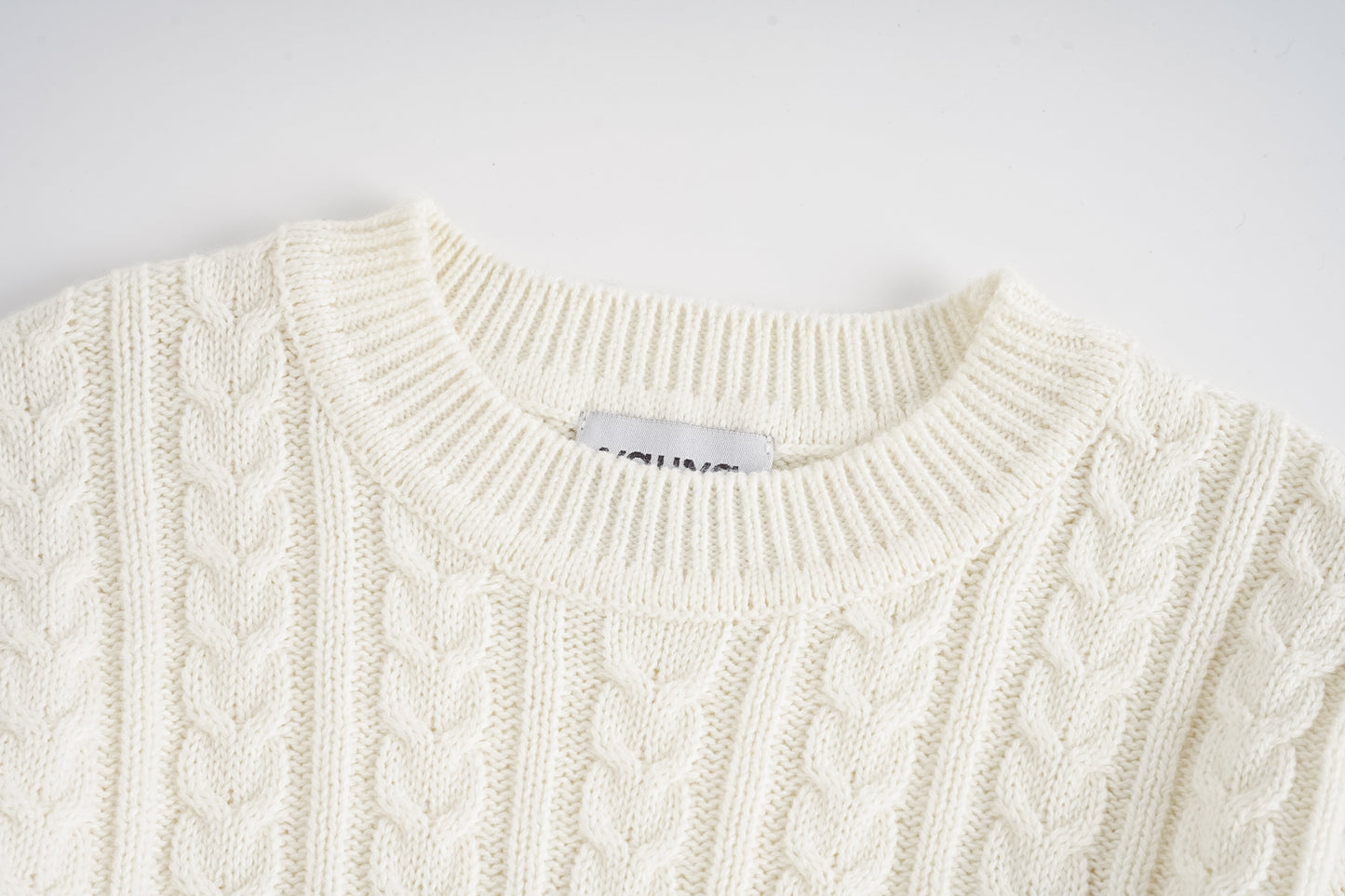 Cable Knit Crew Neck Jumper