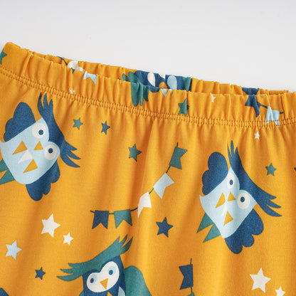 Owl-Print Baby Set