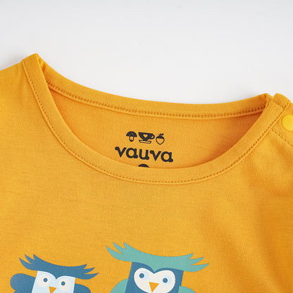 Owl-Print Baby Set